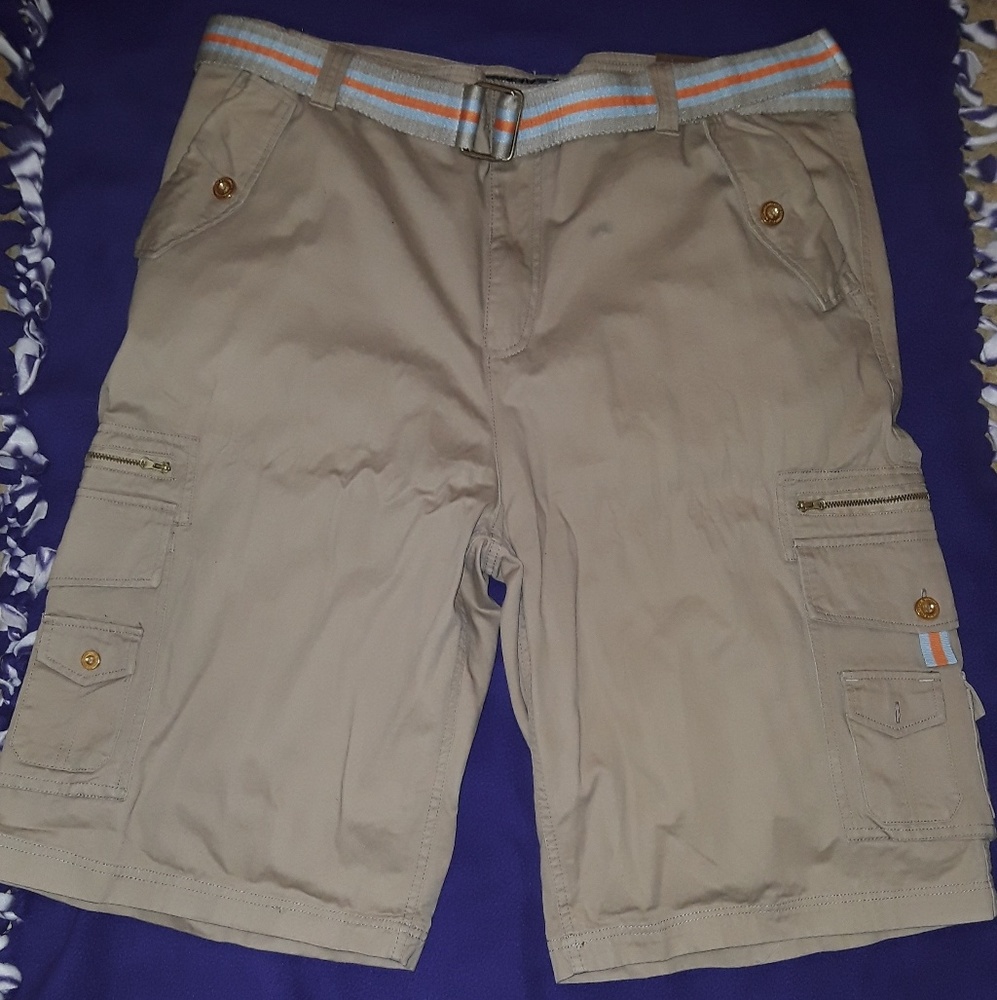 Tan Cargo shorts